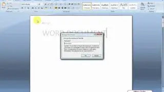 How to remove a password from a Word document? | Word 2007