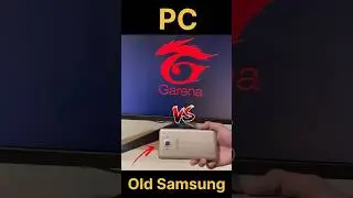 PC 😈 vs Old Samsung vs 1GB RAM vs 12GB RAM - FREEFIRE TEST #freefire #shorts #cristianoronaldo