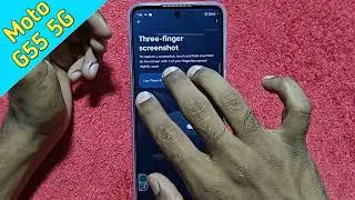 Screenshot in Moto G55 5G , long screenshot setting in Moto G55 5G , screenshot setting in Moto G55