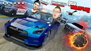 ПОГОНЯ ОТ КОПОВ НА NISSAN GTR СО СКОРОСТЬЮ 420 КМ/Ч! НАС АРЕСТУЮТ? МОЙ БИЗНЕС! (GTA 5 RP / RADMIR)