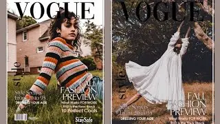 How to get the VOGUE MAGAZINE Edit || PicsArt tutorial