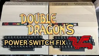 Dragon 32 Computer Power button fix - Double Dragons to test