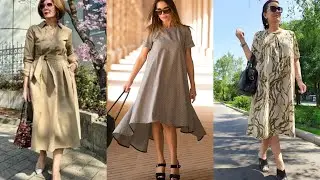 СТИЛЬНЫЕ ПЛАТЬЯ ДЛЯ ЖЕНЩИН 50+60+70+ ❤️МОДНЫЕ ПЛАТЬЯ ДЛЯ РАЗНОЙ ФИГУРЫ❤️