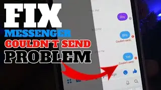 Facebook Messenger Message Couldnt send Problem Solve in 2 Min | Message not send fix