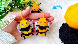 It's so Cute ☀️ Super Easy Bee Making Idea with Yarn - You will Love It - DIY Amazing Woolen Crafts