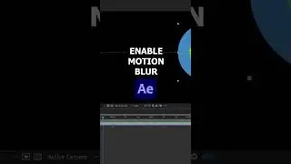 Enable Motion Blur - Adobe After Effects Tutorial #aftereffectstutorial #adobeaftereffects