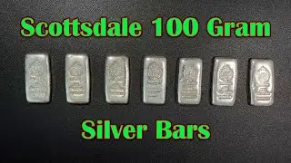 Beautiful 100 Gram Scottsdale .999 Fine Silver Bars! 😍