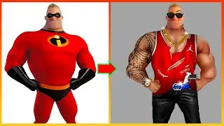 Incredible 2 Mr. Incredible Glow Up Into Cool Man - Incredible 2 Mr. Incredible 