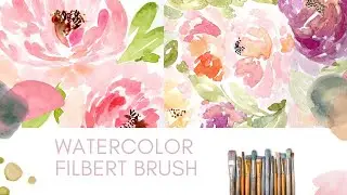 Watercolor Filbert Brush, my thoughts and tips for beginners.