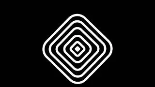 Rotating Square illusion | Rounded edges square pulsate radially | Manim Animation