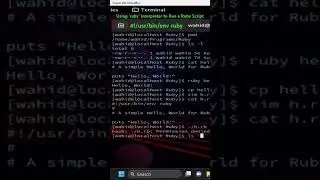 Using ‘ruby’ Interpreter to Run a Ruby Script #shorts