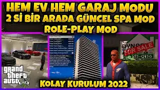 İKİSİ BİR ARADA EV VE GARAJ MODU GTA 5 KOLAY KURULUM 2023 | GTA 5 SPA MODU | GARAJLI LÜKS EV MODU |