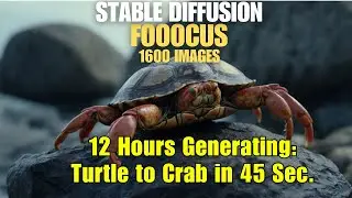 Turtle to Crab Morph Created using Fooocus Multi Line Prompts