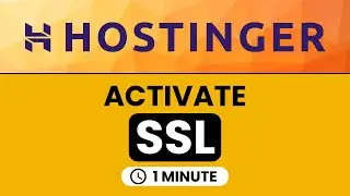 How To Activate ssl In Hostinger  | How To Enable ssl In Hostinger | Hostinger ssl Install