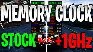 Memory Clock +1000 VS STOCK || Benchmark 5 Games