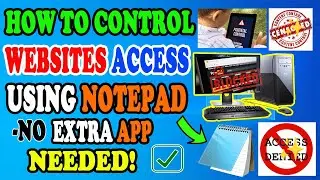 ✔😎👉HOW TO BLOCK/UNBLOCK WEBSITES USING A NOTEPAD | RUPERT TV🏄🚫🔥