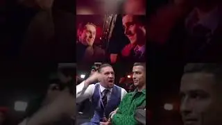 Conor McGregor American Psycho with Ronaldo 
