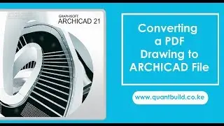 Archicad Tips #1 - How to Convert a PDF Drawing to an Editable Archicad PLN File