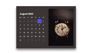 How to create a Calendar using HTML and CSS