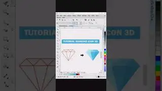 Make Icon Diamond 3D in CorelDraw 
