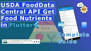 USDA FoodData Central API Get Food Nutrients in Flutter | Nutrition App