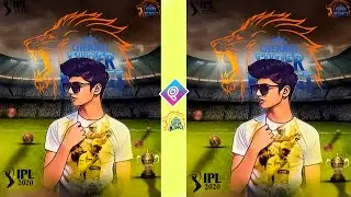 PicsArt CSK Photo Editing Tutorial | ipl Chennai Super King | Mayank Editz