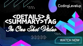 Details and Summary Tag in HTML | Detail Tag, Summary Tag