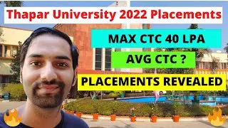 Thapar University 2022 UG Placements | 40 Lacks Package ✨🔥👀 #thapar