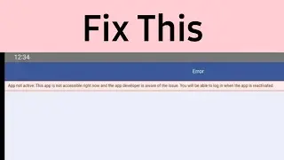 How to Fix App not Active. This app is not accessible right now in my Singing Monsters