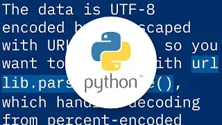 Url decode UTF-8 in Python