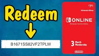 How to Redeem Nintendo Switch Online Membership Gift Card Code Using System Menu (3 Months or more)