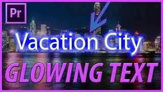 How to Create Neon Glowing Text in Adobe Premiere Pro CC (2023)