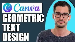 How To Make Geometric Text Design In Canva (Simple)