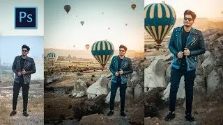 Turkey Hot Air Balloon | Realistic Photo Manipulation in Photoshop for Instagram
