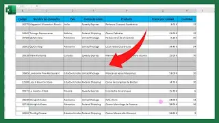 como ELIMINAR varias FILAS en BLANCO en EXCEL al mismo TIEMPO