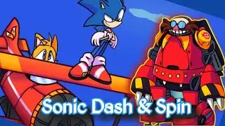 FNF Vs Sonic Dash & Spin, New Sonic Vs Eggman I Sonic The Hedgehog/Tails FNF Mod Cutscenes