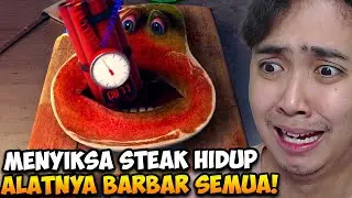 MENYIKSA STEAK HIDUP UNTUK MENGHILANGKAN STRESS - Charlie The Steak Indonesia