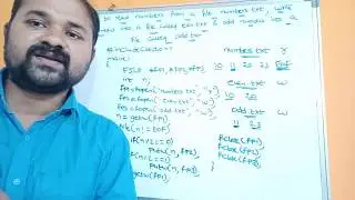 C program to read numbers from numbers.txt file, write even numbers into even.txt odd numbers in odd