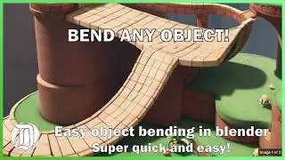 How to bend objects in blender, quick and easy tutorial!