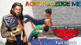 Backyard Wrestling | Lift Carry | Roman Reigns vs Kevin Owens 2021 ( Beast Twins Brothers)