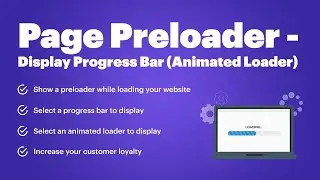 Prestashop Page Preloader - Display Progress Bar (Animated Loader) for v. 1.6 - 1.7