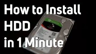 How To Install HDD in 1 Minute