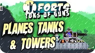 Forts 3v3 Multiplayer Gameplay War On All Fronts, Planes, Tanks & Towers! Perfect Shot