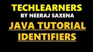 Java identifiers | java tutorial