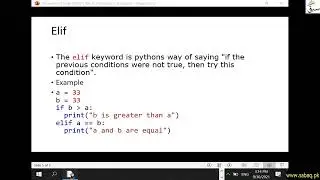 More on Python If Else, Computer Science Lecture | Sabaq.pk