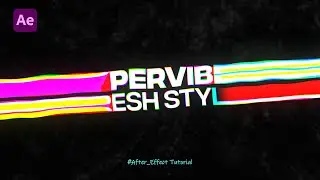 Stretch Kinetic Typography Animation - After Effect Tutorial - No Plugins