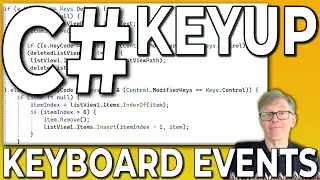 Handling the CONTROL Key, (also the Up and Down keys) : The C# KeyUp Event-Handler