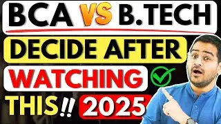 💥BTech vs BCA🤔Engineering vs Computer Application? BTech or BCA? #bca #btech #bcacourse #cse #engg