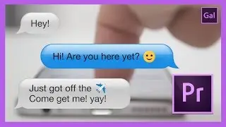 Text Message Animation in Premiere Pro CC