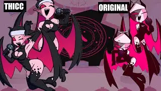 THICC vs Original l Friday Night Funkin Mid-Fight Masses (Fnf Mod)